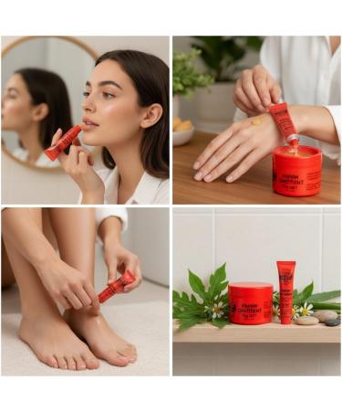  Nurvidis Natural Papaw Ointment Natural Cream to Smooth and Soothe Nourishing for Lips Repairing for Skin Lips Hands and Cuts (75g+25g) - Buy Online on GoSupps.com