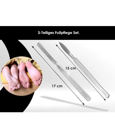 Professional Callus Rasp Pedicure Set - 3 pcs Foot File & Scraper for Smooth Feet | International Shipping Available - Buy Online on GoSupps.com