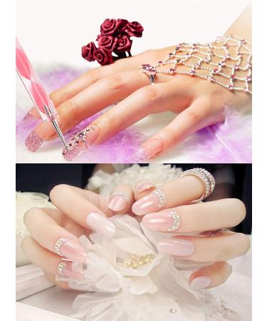 Nail Art Kit: WOVTE 15 Gel Acrylic Painting Brushes, 5 Dotting Pens, Rhinestones, Diamonds, Gems, and Tweezers - DIY Nail Art Decorations in Multi-Color - Buy Online on GoSupps.com