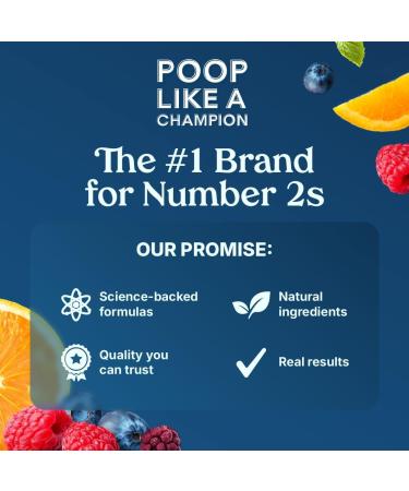 Poop Like a Champion Fiber Gummies 5g Fiber per Serving Non-GMO Vegan Digestive Support 60 Pieces per Bottle Prebiotic Fiber - Buy Online on GoSupps.com