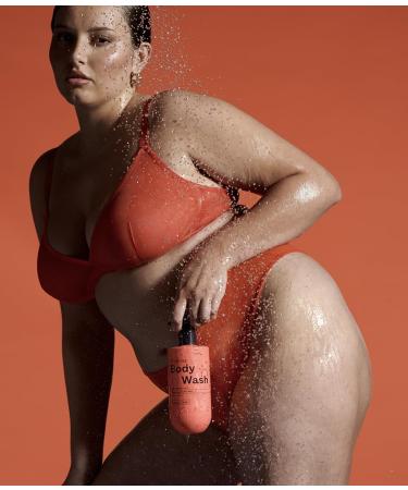 Frank Body Clearing Body Wash - Vegan Cruelty-Free | Salicylic Acid for Clear Skin | Mandarin & Cedarwood Scent | 360mL - Buy Online on GoSupps.com