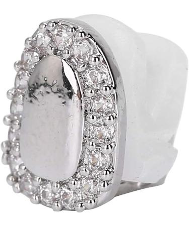 Excessive Gold & Silver Grill Mouth Teeth - Individual Tooth Grills Party Accessories Solitaire Portal Diamond Silver - Buy Online on GoSupps.com