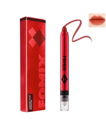Velvet Matte Lipstick Stick with Brush-2 in 1 Double Head Lip Crayon  Waterproof Long Lasting Lip Stain Non-stick Lipgloss Pencil Lipstick  Korean Lip Makeup Pen  Gift for Girl Women-05