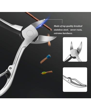 ESARORA 20 in 1 Professional Manicure Set - Stainless Steel Pedicure Kit with Mirror, Nail Scissors, and Black Leather Travel Case - Buy Online on GoSupps.com
