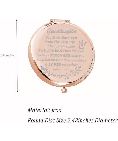 FEELMEM Granddaughter Compact Mirror: Engagement & Keepsake Makeup Gift - Buy Online on GoSupps.com