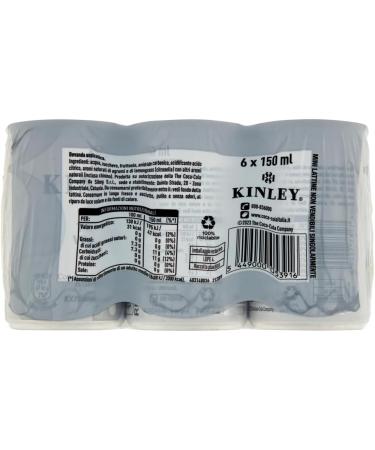 Kinley Tonic Water 24 Pack 150ml Mini Disposable Cans for Intense and Refreshing Carbonated Drinks + Polpa di Pomodoro Italian Gourmet Polpa di Pomodoro 400g - Buy Online on GoSupps.com