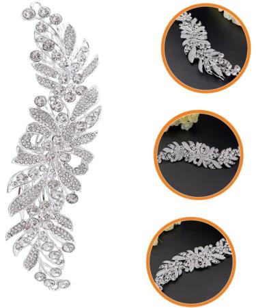 SOESFOUFU Hair Comb Tiara Floral Hair Clip Pearl Hair Clips Rhinestone Headpiece for Bride Wedding Headdress Bride Headpieces Bride Headdress Zinc Alloy European and American Accessories - Buy Online on GoSupps.com