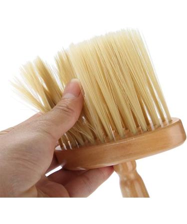 Barber Neck Duster Brush Hair Cleaning Wooden Sweep Brush Hair Cut Hairdressing Tool for Salon and Personal Use - Buy Online on GoSupps.com