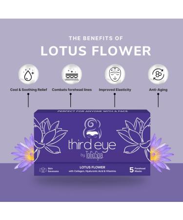 Buy ToGoSpa Lotus Flower Third Eye Mask - 5 Treatments | Moisturizing Eye Care | International Shipping Available - Buy Online on GoSupps.com