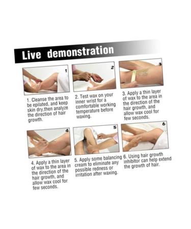 Frcolor 2-Stick Depilatory Pearl Wax Set - At Home Painless Hair Removal Kit - Medium Hard Wax Beans for Smooth Skin - Buy Online on GoSupps.com