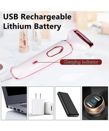 Electric Razor for Women 4 in 1 Portable Electric Shaver for Women Rechargeable Portable Hair Shaver painless Facial Hair Removal Set Wet and Dry Women's Body Hair Trimmer - Buy Online on GoSupps.com