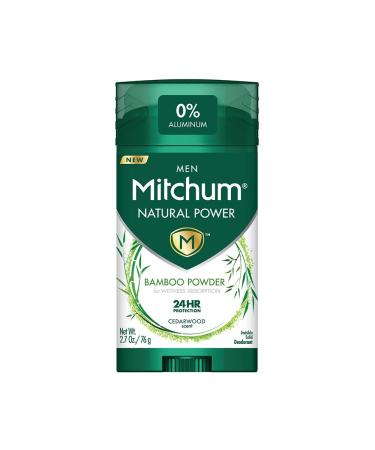 Mitchum Natural Power Deodorant for Men  Cedarwood - 2.7 oz