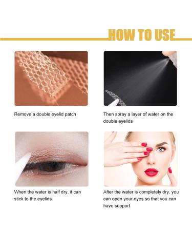 480 Pcs Double-Sided Eyelid Tapes & Slide Stripes - Invisible Eyelash Solution for Hooded Eyes | Includes Tweezers & Storage Bottles - Buy Online on GoSupps.com