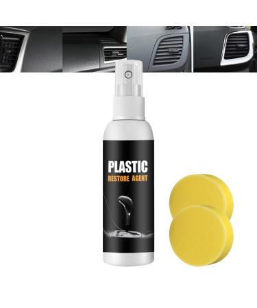 Arshipscho Decal Restore Agent Decal Restore Agent for RV Plastic Parts Refurbish Agent Plastic Leather Restorer for Cars Decal Restorer and Protectant for Car Dashboard Seats 1pcs