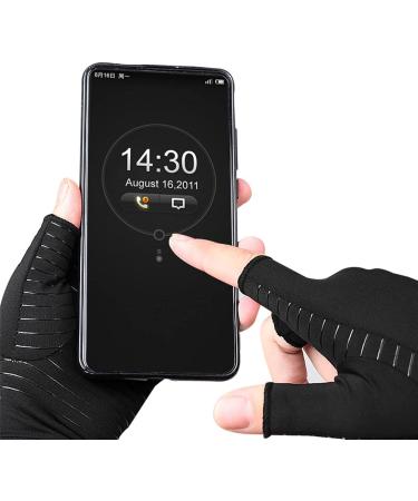 Gants D'arthrite Compression en Cuivre Compression en Treillis 360 L gers et Respirants Gants sans Doigts en Cuivre Inject lastiques et Antid rapants Tailles Multiples pour Hommes et Femme Noir L (for 7 10in Ankle Joint) - Buy Online on GoSupps.com