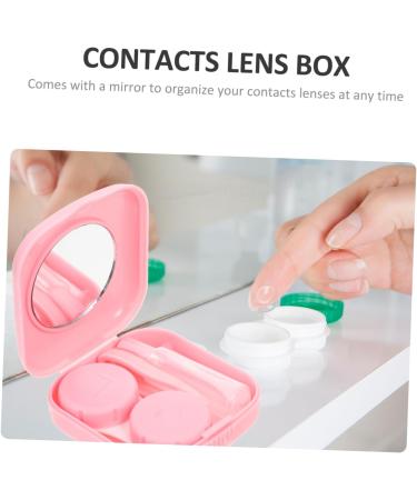 Partykindom 4-Piece Contact Lens Case Set | Colored Cosmetic Lens Containers | Mini Protection for All Contact Lenses - Buy Online on GoSupps.com