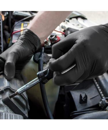 1st Choice Black Nitrile Industrial Disposable Gloves - 6 Mil, Latex & Powder-Free, Food-Safe, Textured - Large (Pack of 100) - Buy Online on GoSupps.com