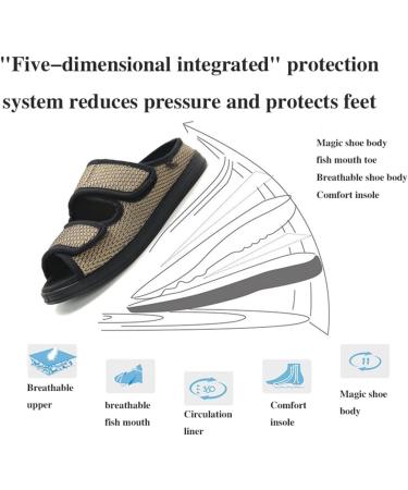 Orthopedic Diabetic Shoes for Men & Women | Arthritis & Edema House Slippers | Ideal Sneakers for Swollen Feet & Plantar Fasciitis - Size 42 - Buy Online on GoSupps.com