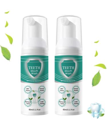 Dental and Oral Care Set - Mouthwash & Toothbrush Cleaner (60ml 2 Pieces) - International Shipping Available - Buy Online on GoSupps.com