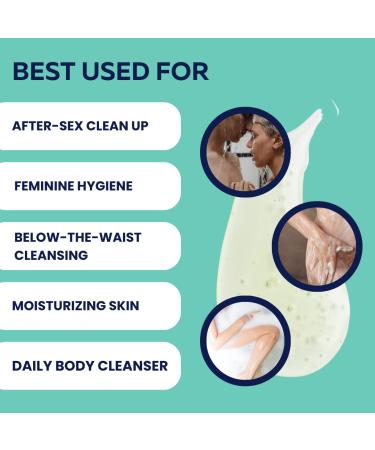 Royal Vegan Intimacy Body Wash - Organic pH Balanced Cleanser with Aloe Vera and Plant Oils - 300mL - Buy Online on GoSupps.com