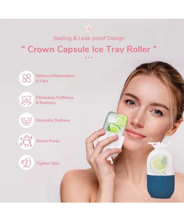 Buy Ice Roller for Face & Eye - Silicone Cold Massage Tool for Puffiness Relief & Brightening | Best Skin Care Tool (Dark Blue - Buy Online on GoSupps.com