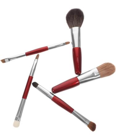 FRCOLOR 5 Sets makeup brush with bag travel makeup brush girls suit women s suits women makeup supplies beauty supply cosmetics brush loose makeup the face beauty tools - Buy Online on GoSupps.com