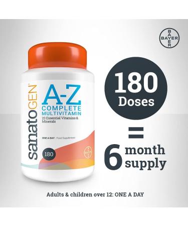 Sanatogen A-Z Complete Multivitamin Tablets | 180 Tablets | 6 Months Supply - Buy Online on GoSupps.com