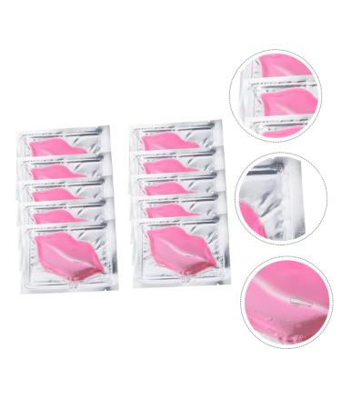 Ipetboom 20pcs Lip Mask Overnight Babe Lip Gentle Lip Care Dry Lip Supplies Lip Sleeping Mask for Women Lip Caring Masks Lip Peel Mask Convenient Lip Films Lips Mask Collagen Material Pink - Buy Online on GoSupps.com