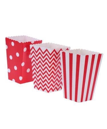 CLISPEED 48pcs Baggies for Candy Ornament for Kids Mini Decor Popcorn Bags for Party Favors Popcorn Machine Popcorn Movie Snack The Season Party Candy Cartons European and American Gift Bag medium Red