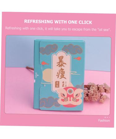 minkissy 5 Oil Blotting Paper Oil Absorbing Paper Makeup Blotting Papers Beauty Blotters for The Oil Control Film Make up Kit Cleaning Tissue Men and Women Face Flax Wood Pulp Tissue Paper - Buy Online on GoSupps.com