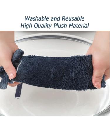 Hadeeong 4Pairs Plush Warm Toilet Seat Covers - Washable & Reusable Seat Pads for Winter - Fits All Toilet Seats - Buy Online on GoSupps.com