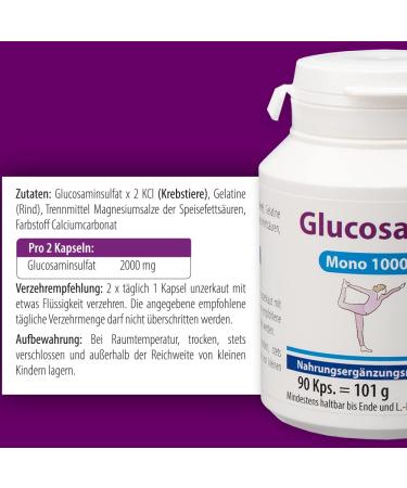 Pharma-Peter Glucosamine Mono 1000 mg Joint Capsules - 90 Pieces | Buy Online for Joint Health & Support - International Shipping - Buy Online on GoSupps.com
