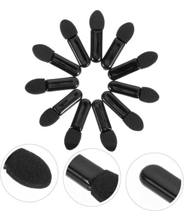 Healeved 500 Pcs Mini Eyeshadow Swab Eyelash Spoolie Lipstick Brush Applicator Mascara Wand Plastic Black - Buy Online on GoSupps.com