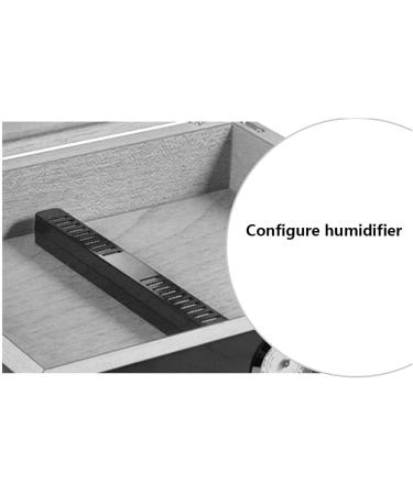 Smoking Set/Cigar Accessories Cigar Box Cigar Moisturizing Humidity Cigar Seasoning Box Cigar Cabinet Cigar Decorative Box Black 25.9*22.1*6.6cm - Buy Online on GoSupps.com