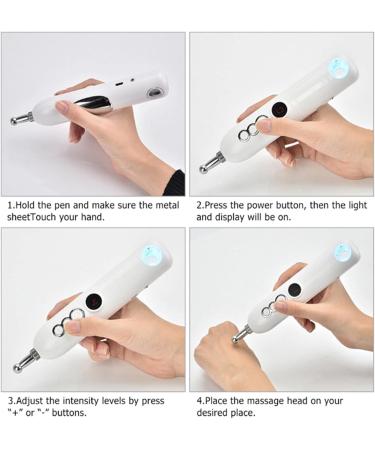 5 in 1 Electronic Meridian Energy Acupuncture Pen Pain Relief Tool Pulse Massage Constant Temperature Heating Suitable for Different Body Positions - Buy Online on GoSupps.com