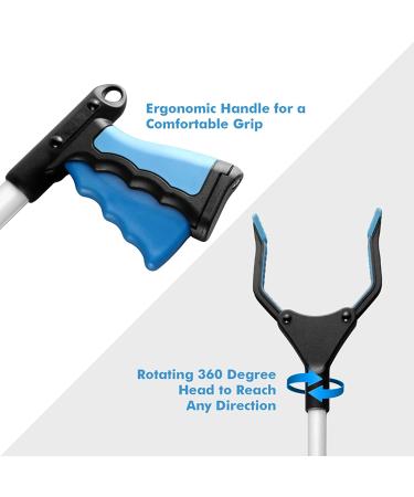 Grabber Reacher Tool 32 - 2 Pack with Magnetic | Lightweight Mobility Aid for Elderly | Foldable Litter Picker and Garden Grabber - Buy Online on GoSupps.com
