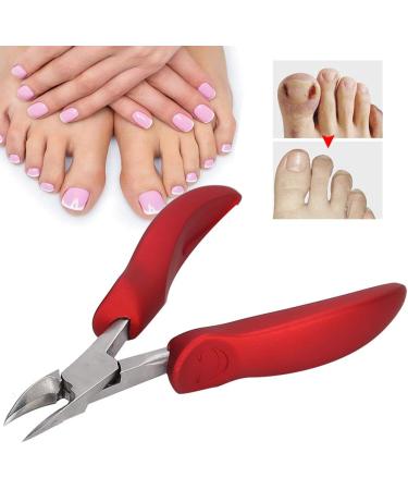 Pedicure Manicure Tool Hardware Nails Stainless Cuticle Nippers Toenail Cutter Cuticle Scissors for Fingernails for Toenails(S1 red) - Buy Online on GoSupps.com