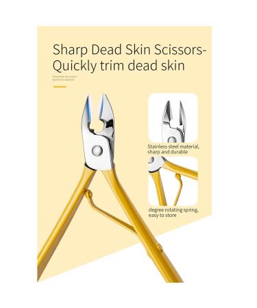 Professional Lemon Yellow Manicure Set from Germany - Stainless Steel Nail Clippers and Pedicure Kit in Luxurious Travel Case for Men and Women - Perfect Gift - Buy Online on GoSupps.com