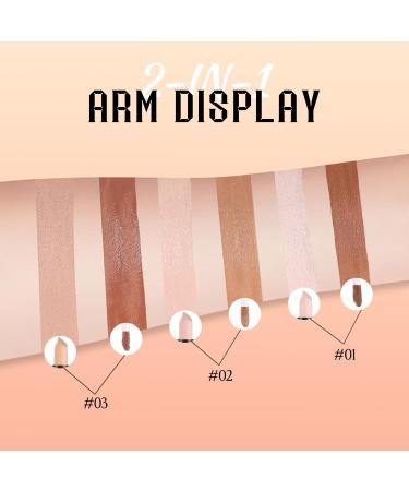 UShinein Glide&Hide Blurring Concealer Concealer & Contour Stick Creamy Texture concealers & Correctors Dark Circles and Wrinkles Dual Formula Liquid Tip & Balsem Stick Langdurige makeup up 1 - Buy Online on GoSupps.com