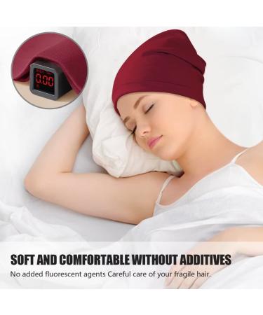 Silk Bonnet for Sleeping - 2PCS Silk Hair Wrap for Women/Men - Red & Black, Black & White - Buy Online on GoSupps.com