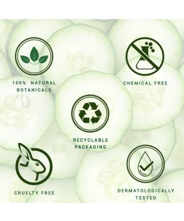 Natural Cucumber Pore Tightening Toner pH Balanced Botanical Extracts for Normal & Oily Skin 120mL 2 Pack - Buy Online on GoSupps.com