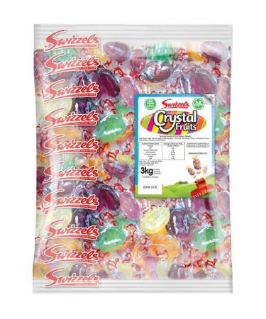 Swizzels Crystal Fruits Sweets Bag 2 x 3kg