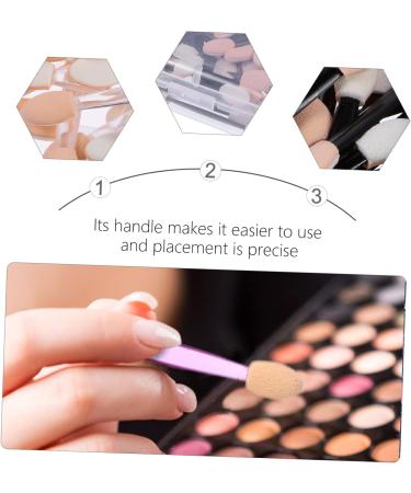 Hemoton 500 Pcs 5 Boxes Double Ended Eyeshadow Brush Eyeshadow Makeup Sponge Cream Applicator Plastic - Buy Online on GoSupps.com