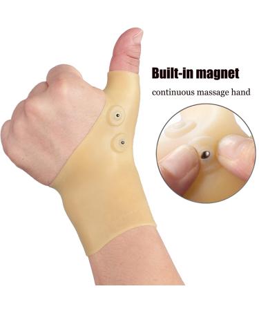 YUNYILAN 2 Pcs Wrist Support Brace with Magnets - Carpal Tunnel & Arthritis Relief - Buy Online on GoSupps.com