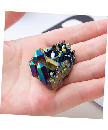 VILLCASE 2pcs Colorful Crystal Clusters Fish Tank Stones Mineral Specimen Natural Stones Cluster Rough Stone - Buy Online on GoSupps.com