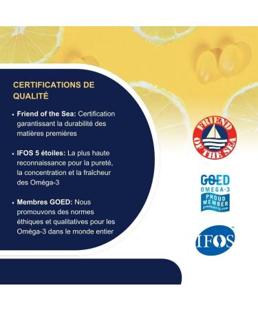 VitaDHA 1000 Omega -3 Suppl ment alimentaire DHA - pr cieux pendant la grossesse et l'allaitement - alli e pour la sant du cerveau c ur et vision - Saveur de citron - 60 g lules - Buy Online on GoSupps.com