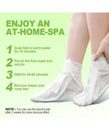 Foot Peel Mask - 3 Pairs | Exfoliating Callus Remover & Heel Repair - Aloe Vera Formula for Smoother Softer Feet - Buy Online on GoSupps.com