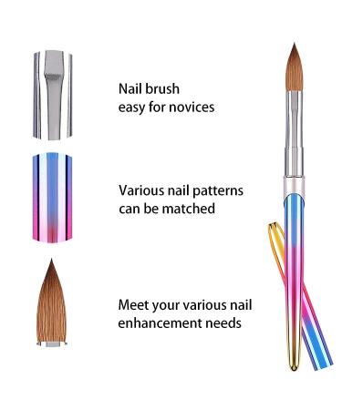 Professional Acrylic Nail Brush Set - 12 Soft Bristle Brushes for DIY Manicure Pedicure at Home Salon - Buy Online on GoSupps.com