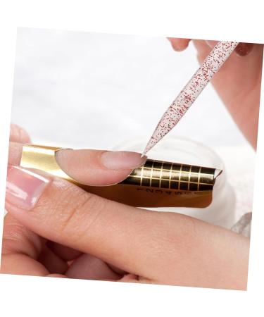 IWOWHERO 200pcs cleaning stick nail design brush manicure Nail Art Dotting Pen Nail Pen Multifunction double head crystal auxiliary tool decorate Manicure Accessory nail - Buy Online on GoSupps.com