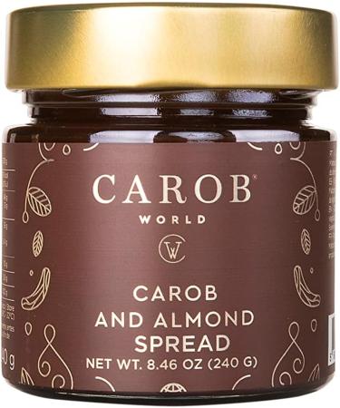 Carob and Almond Spread | Gluten-free & No Added Sugar | Pack of 6 (6x240g) - Buy Online on GoSupps.com